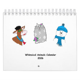 2026 Kalender med fantasifulla djur ...