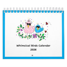 2026 Kalender med fantastiska fåglar . . .