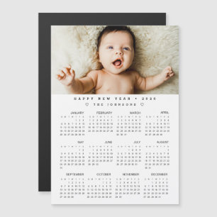 2026 Kalender med foto - Fullt magnetvy