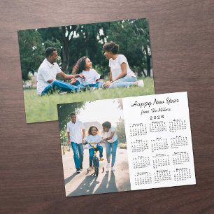 2026 Kalender Modern 2 foto Gott nytt år Julkort