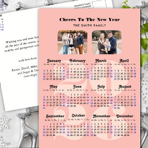 2026 - kalender - nyårsjubileum Rosa Family 2-foto Helg Vykort