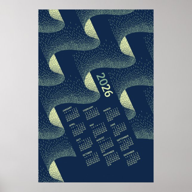 2026 Kalender Poster Aurora Borealis (Framsidan)