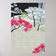 2026 Kalender Poster japanska Garden