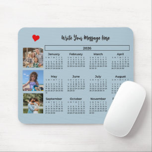 2026 Kalender Snygg Fotokollage Musmatta