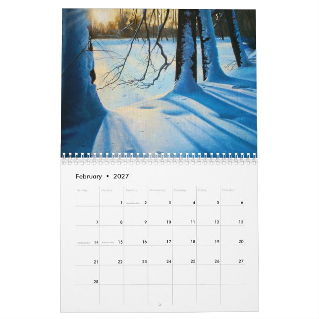 2026 Kalenderdesign - Lukiansk teckning Kalender (Feb 2027)