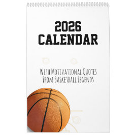 2026 Kalendern Basketboll Inspirerande Citat Kalender