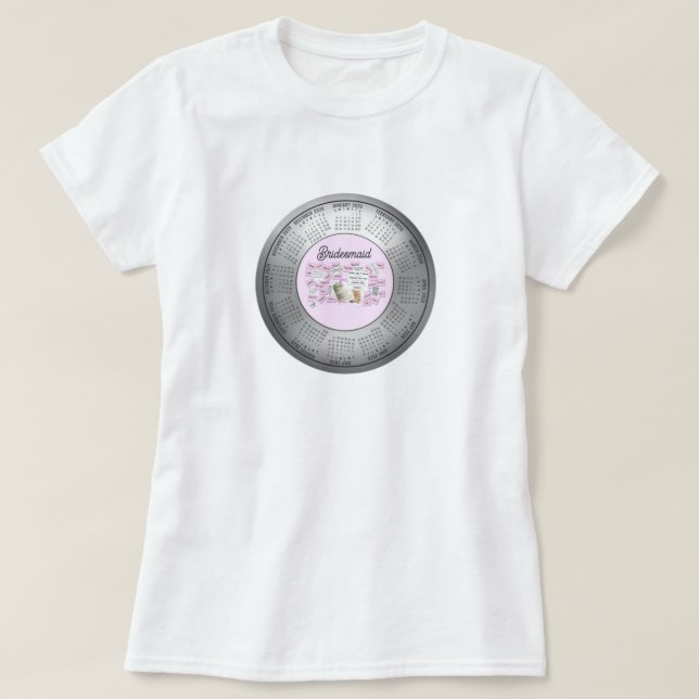 2026 Kalendern Brudtärna Tee T-Shirt (Design framsida)