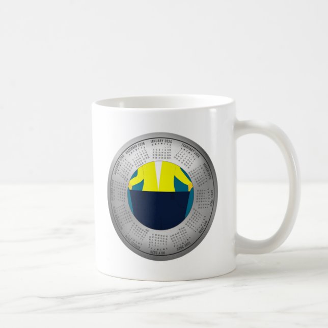 2026 Kalendern Diet Viktminskning Kaffe Kaffemugg (Höger)
