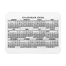 2026 Kalenderns Magnet White