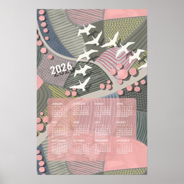 2026 Kalenderplanscher Gäss Landskap Poster (Framsidan)