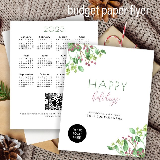 2026-kalendervisitkort för säljfrämjande helgdag flygblad (Skapare uppladdad)