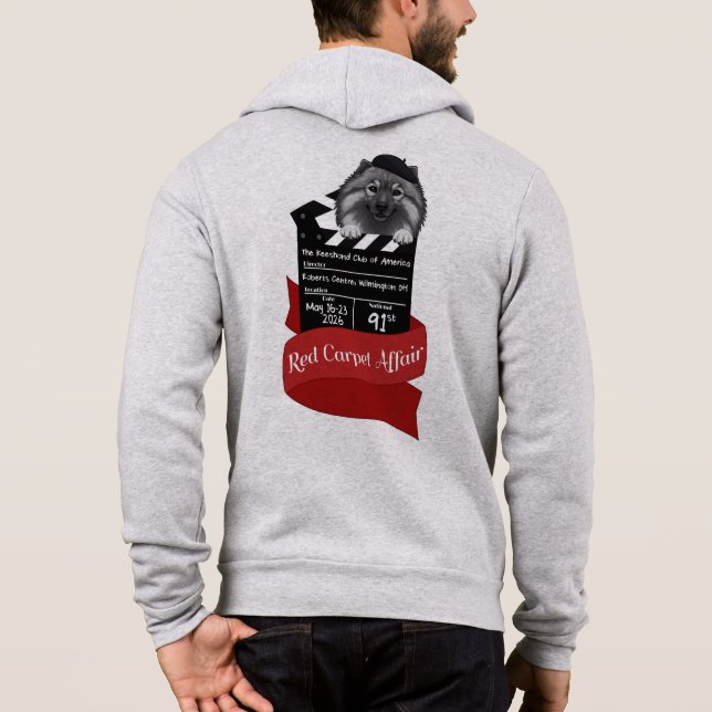 2026 Keeshond National Full Zip Hoodie T Shirt (Baksida)