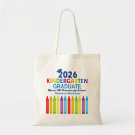 2026 Kindergarten Graduate Cute Custom Graduation Tygkasse
