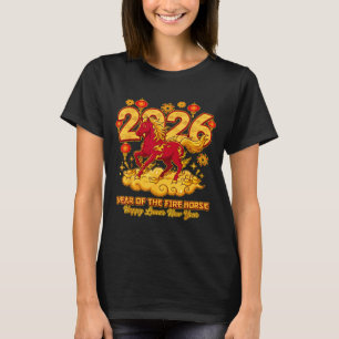 2026 Kinesiskt nyår för hästen Lunar Zodiac T Shirt