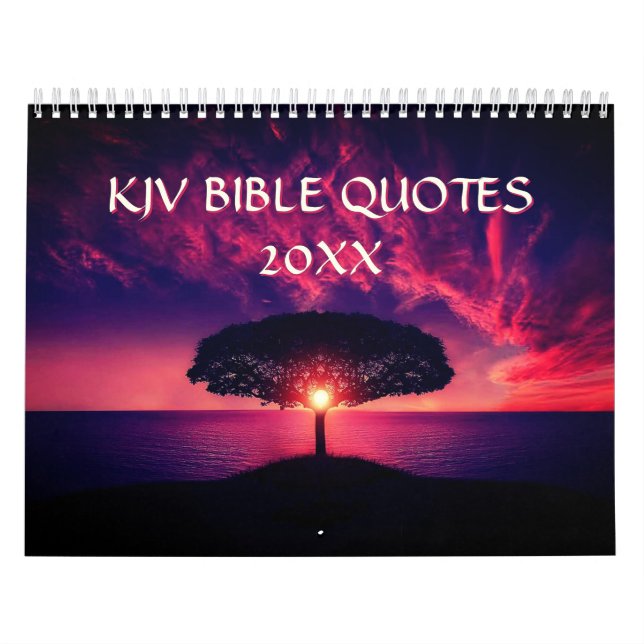 2026 KJV Bible Scripture Landscapes Christian Kalender (Omslag)