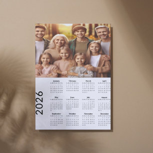2026 Klassisk Fullt Bleed Calendar Fototryck
