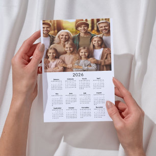 2026 Klassisk Fullt Bleed Calendar med foto Magnet