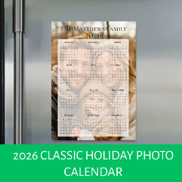 2026 Klassisk Helgdag Fotokalender