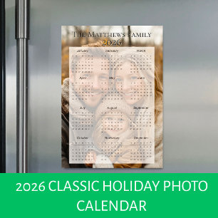 2026 Klassisk Helgdag Fotokalender