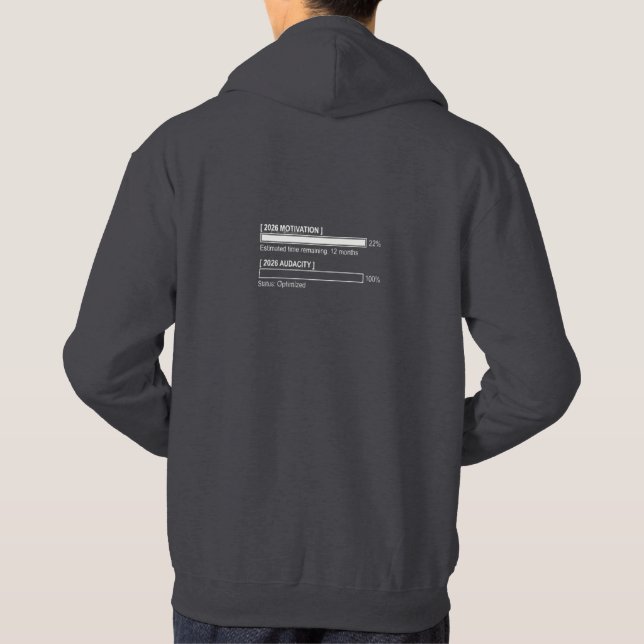 2026 Kommer Att Bli Mitt År Hoodie (Baksida)
