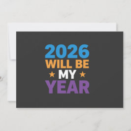 2026 Kommer Att Bli Mitt År Inspirerande Nya Börja Inbjudningar