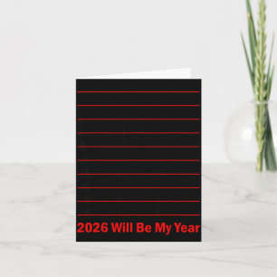 2026 Kommer Att Bli Mitt År Rolig Humor Nyårscitat Kort