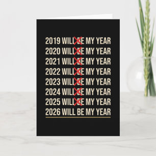 2026 Kommer Att Bli Mitt År Rolig Humor Nyårscitat Kort