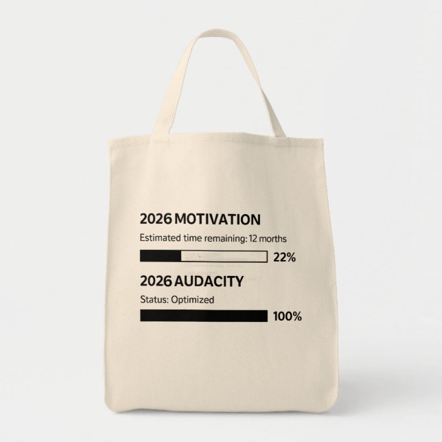2026 Kommer Att Bli Mitt År Tygkasse (Framsidan)