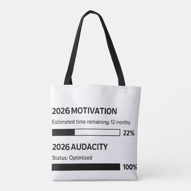 2026 Kommer Att Bli Mitt År Tygkasse (Baksida)