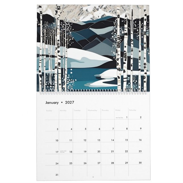 2026 Konstkalender Kalender (Jan 2027)
