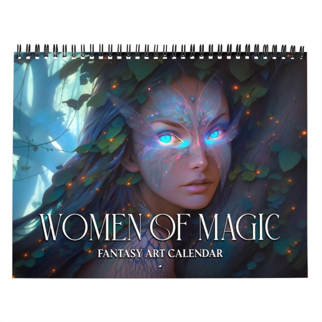 2026 Kvinnor i magic 6 Fantasy Art Calendar Kalender (Omslag)