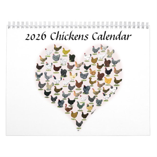 2026 Kycklingkalender Kalender (Omslag)