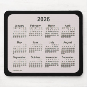 2026 La Boca on Black Calendar av Janz Two Tone Musmatta