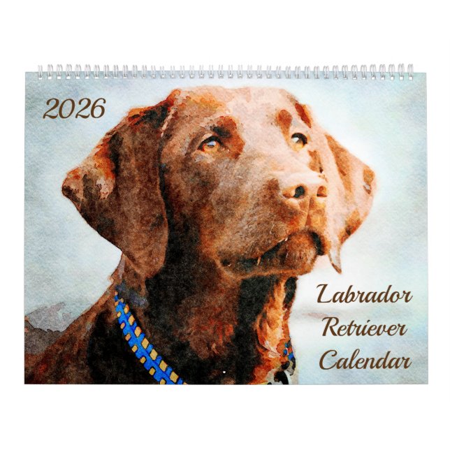 2026 Labrador Retriever Hundägare Älskare Present Kalender (Omslag)