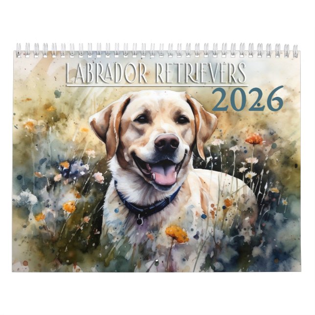 2026 Labrador Retriever Kalender (Omslag)
