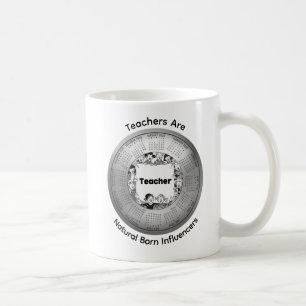 2026 Lärare Är Naturliga Födda Influencers Kaffe Kaffemugg