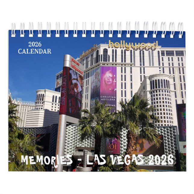 2026 Las Vegas Skojkvällspresent Foto Kalender (Omslag)
