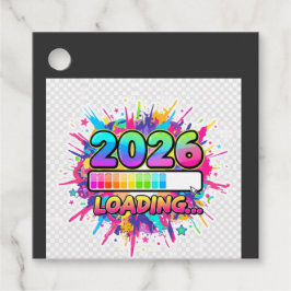 2026 Loading... Progress Bar Sticker Gåvor Etiketter