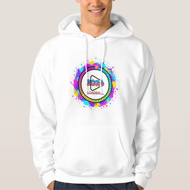 2026 Loading Progress Bar Sticker Hoodie (Framsida)
