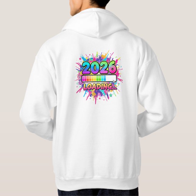 2026 Loading Progress Bar Sticker Hoodie (Baksida)