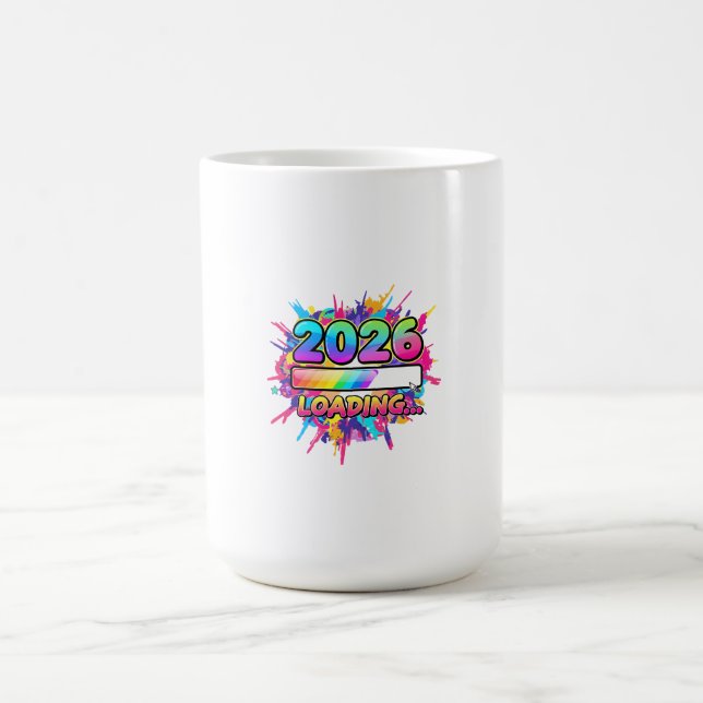 2026 Loading... Progress Bar Sticker Kaffemugg (Center)