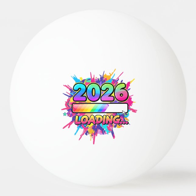2026 Loading... Progress Bar Sticker Pingisboll (Framsidan)