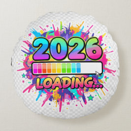 2026 Loading... Progress Bar Sticker Rund Kudde