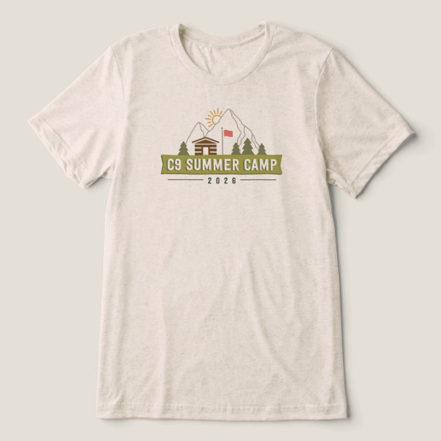2026 Logotröja - Oatmeal T Shirt (Design Framsida)