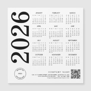 2026 - Logotyp QR Code Black & White Business