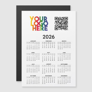 2026-Logotyp - QR-kod - Magnetkort för kalenderför
