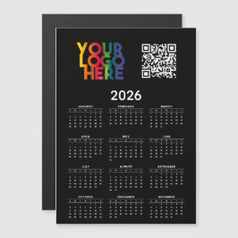 2026-Logotyp - QR-kod - Magnetkort för kalenderför