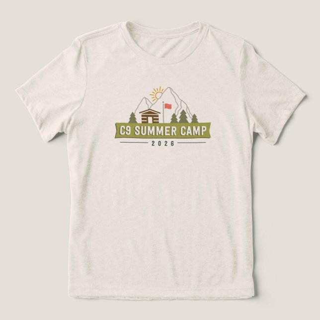 2026 Logotyp T-shirt - Havregrå Damklippning (Design Framsida)