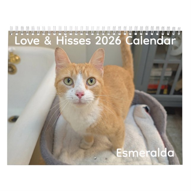 2026 Love & Hisses Calendar - Esmeralda Kalender (Omslag)