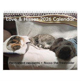 2026 Love & Hisses Calendar - Permanent Residents Kalender